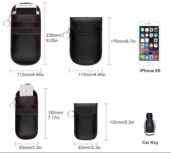RFID Signal Blocking Bag Specifications