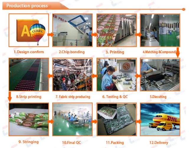 woven fabric RFID Wristband