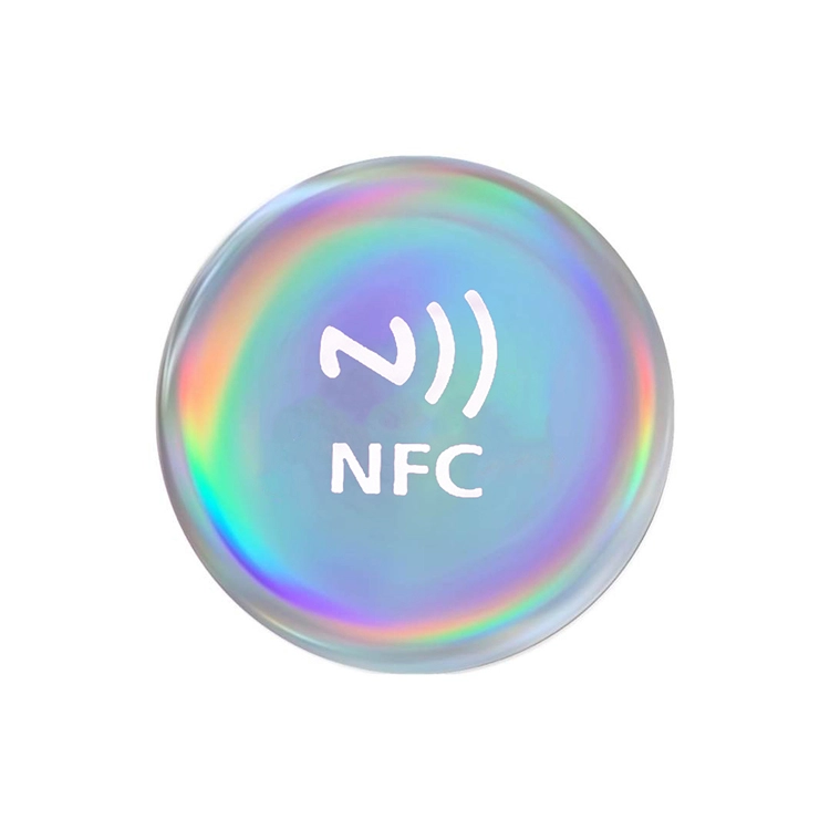 ফোনের জন্য হট সেল NFC ট্যাগ সোশ্যাল মিডিয়া NFC ইভেন্ট ট্যাগ টেকসই জলরোধী NTAG213/215/216 চিপ Epoxy NFC স্টিকার ট্যাগ