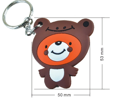 OEM 부드러운 실리콘 고무 키 체인 키 태그 rfid 동물 키 fob