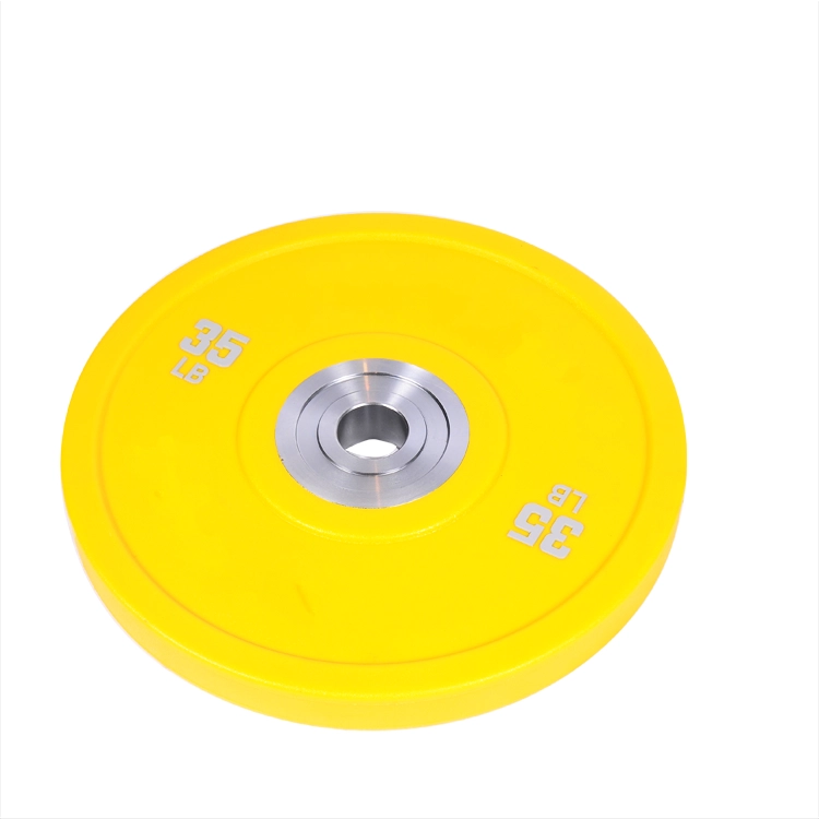 porcelana Venta al por mayor CPU colorida barra de pesas placa de peso placa de levantamiento de pesas para entrenamiento de gimnasio fabricante