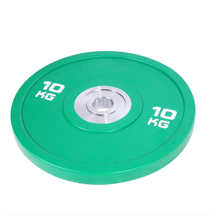 porcelana Venta al por mayor CPU colorida barra de pesas placa de peso placa de levantamiento de pesas para entrenamiento de gimnasio fabricante