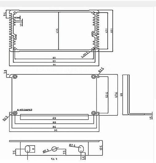 Electronic project box electronic case aluminium enclosure