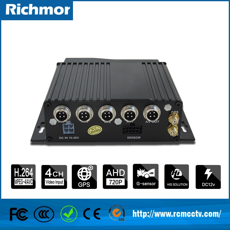 2016 hot 4CH 3G 4G GPS WIFI H.264 SD card vehicle MDVR