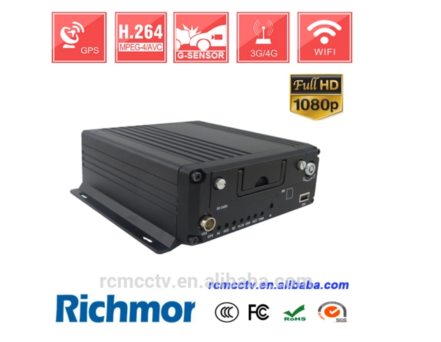 GPS 3G WIFI mobile dvr support 4CH 720P AHD input/ 4CH analog standard