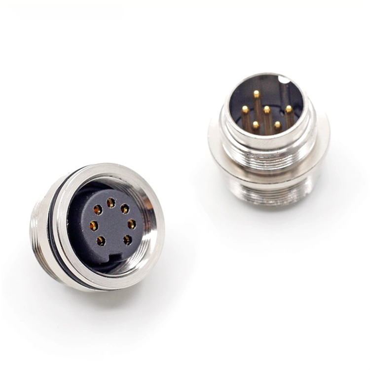 2 3 4 5 6 7 8 12 14 16 19 24 pin femmina maschio M16 connettore presa per montaggio pannello anteriore posteriore