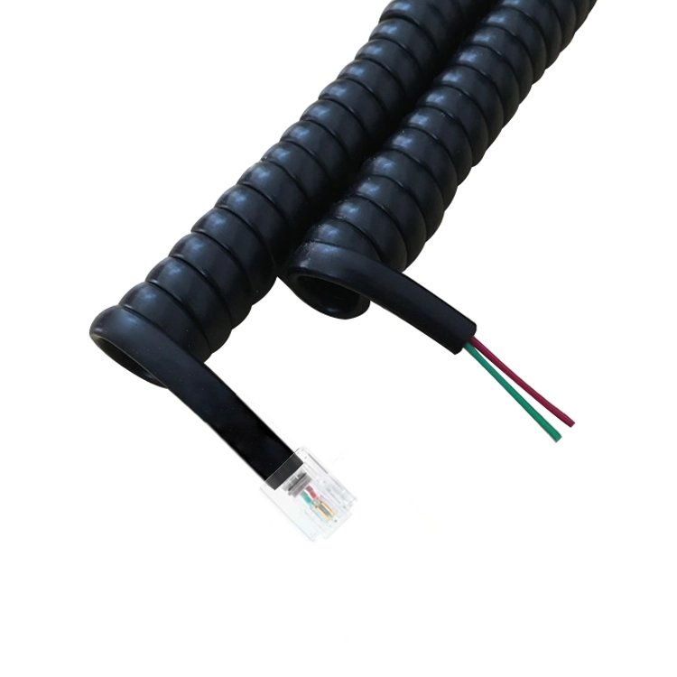2 Ader 4 Ader 6 Ader 6P2C 4P4C 6P4C 6P6C Telefon-Spiralkabel