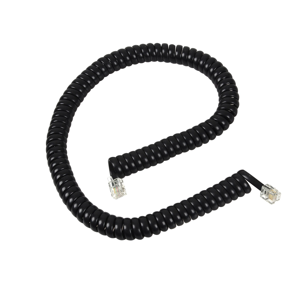 2 core 4 core 6 core RJ9 RJ10 RJ11 RJ12 6P2C 4P4C 6P4C 6P6C  telephone handset coil cord cables, telephone spiral cables, telephone spring cable