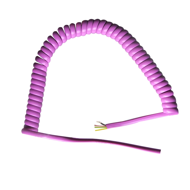 Cavo a spirale flessibile piatto a 2 conduttori a 2 conduttori a 6 conduttori con spina RJ9 RJ11 RJ12