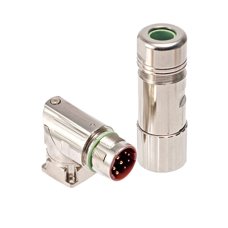 M23-Steckverbinder 6-poliger und 8-poliger gerader Buchsenstecker
