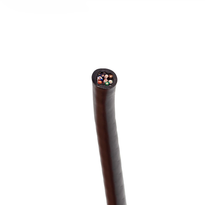 Câble RJ45 de blindage noir CAT5E à 8 conducteurs vers un câble pvc mâle femelle M8 M12