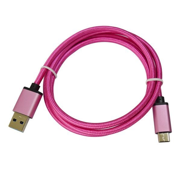 Câble de chargement de données USB 3.0 haut débit vers câble USB 3.1 de type c tressé