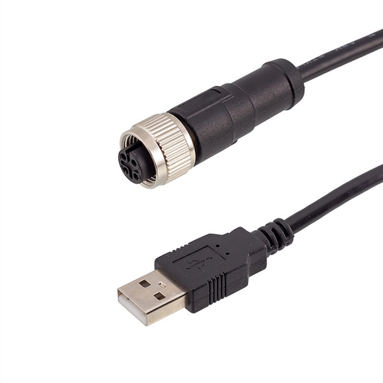 Câble M12 17 broches femelle vers USB mâle