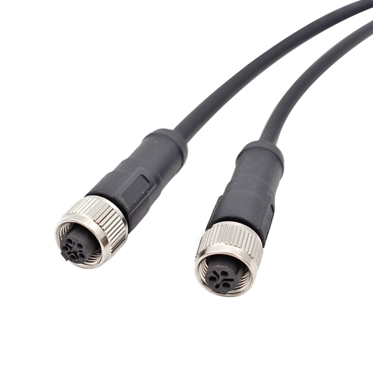 M12 A B C Kod D 3 4 5 6-biegunowy Kabel żeński M12x1 Złącze żeńskie