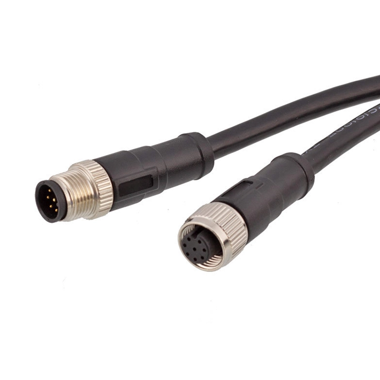 M12 A kodujący 8-stykowy męski kabel pcv