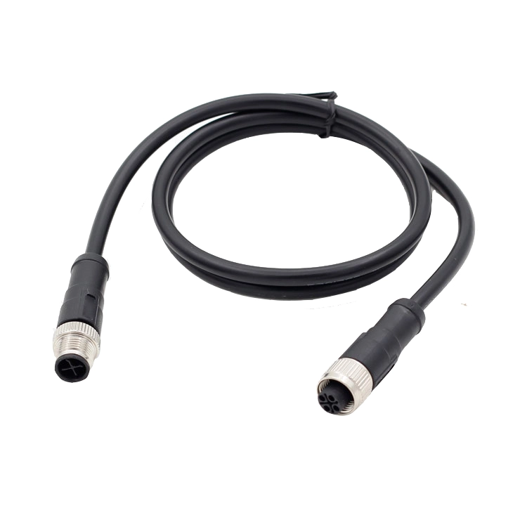 M12 S Codice 4 pin maschio Cavo 3+ PE M12 S Codice connettore