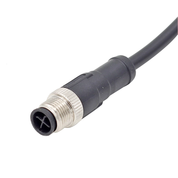 M12 S Codice 4 pin maschio Cavo 3+ PE M12 S Codice connettore