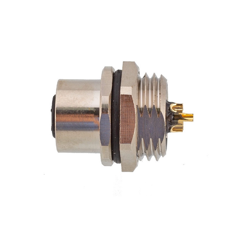Connecteur de montage sur panneau mâle à 4 broches codage M12 T