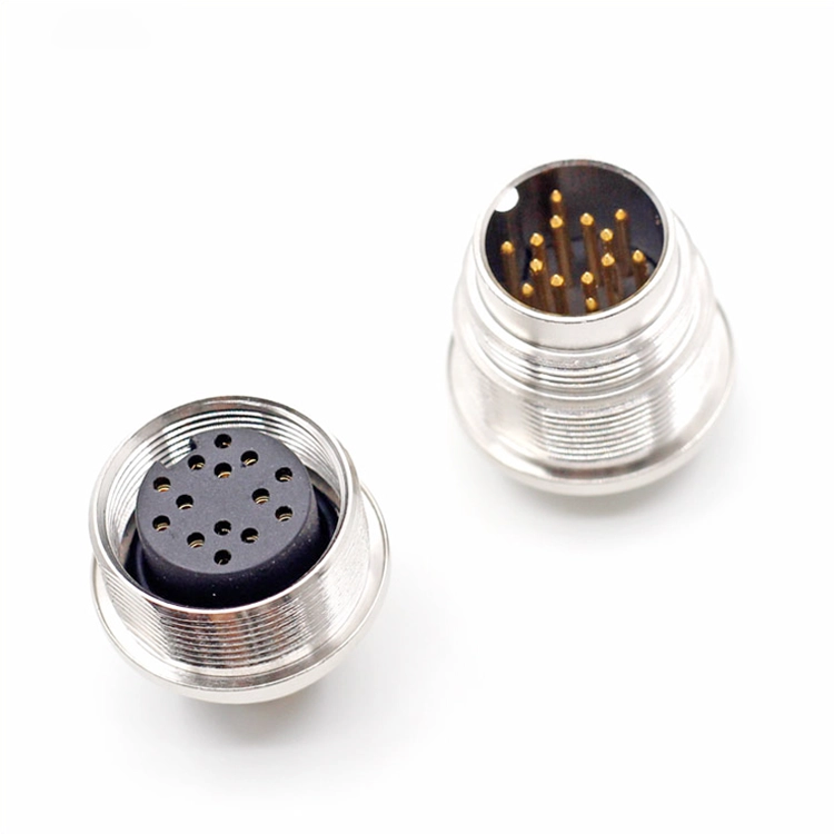 Conector M16 2 3 4 5 6 7 8 12 14 16 19 Conector hembra de montaje en panel de 24 clavijas
