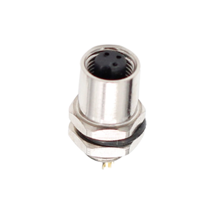 M5 3 pin 4 pin panel mount connector pcb or solder type