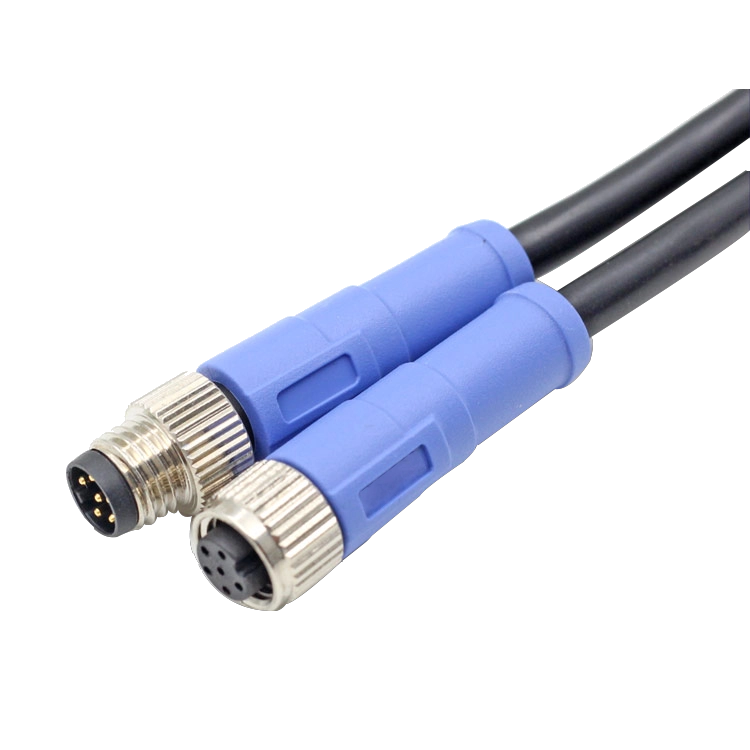 M8 A Code 3 4 5 6 8-polig männlich weiblich gerade rechtwinklig Kniestück PVC-Pur-Kabel