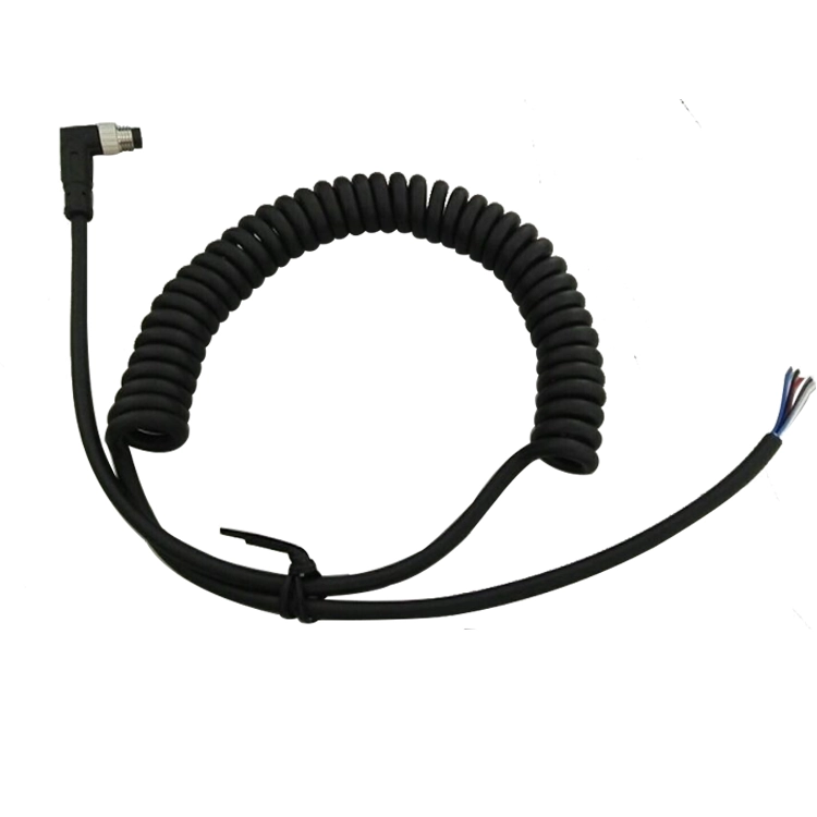 M8 A Code 3 4 5 6 8-polig männlich weiblich gerade rechtwinklig Kniestück PVC-Pur-Kabel