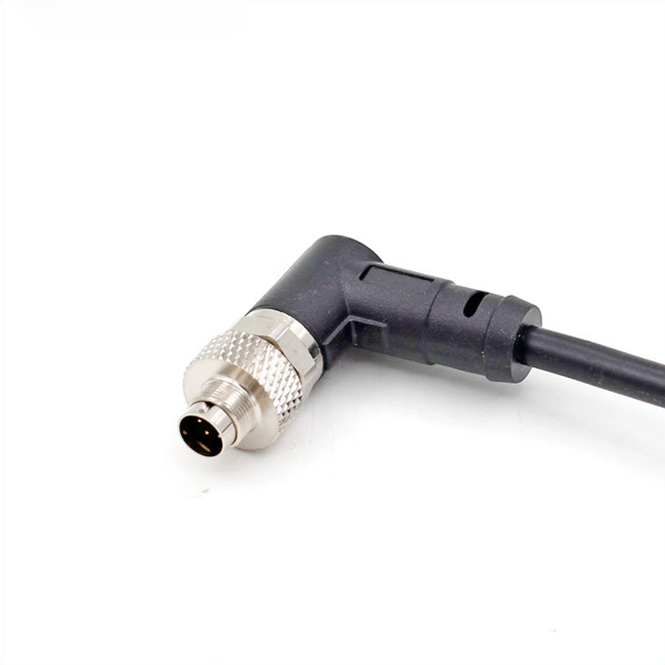 M9 2 3 4 5 6 7 8 male right angle shield pvc cable