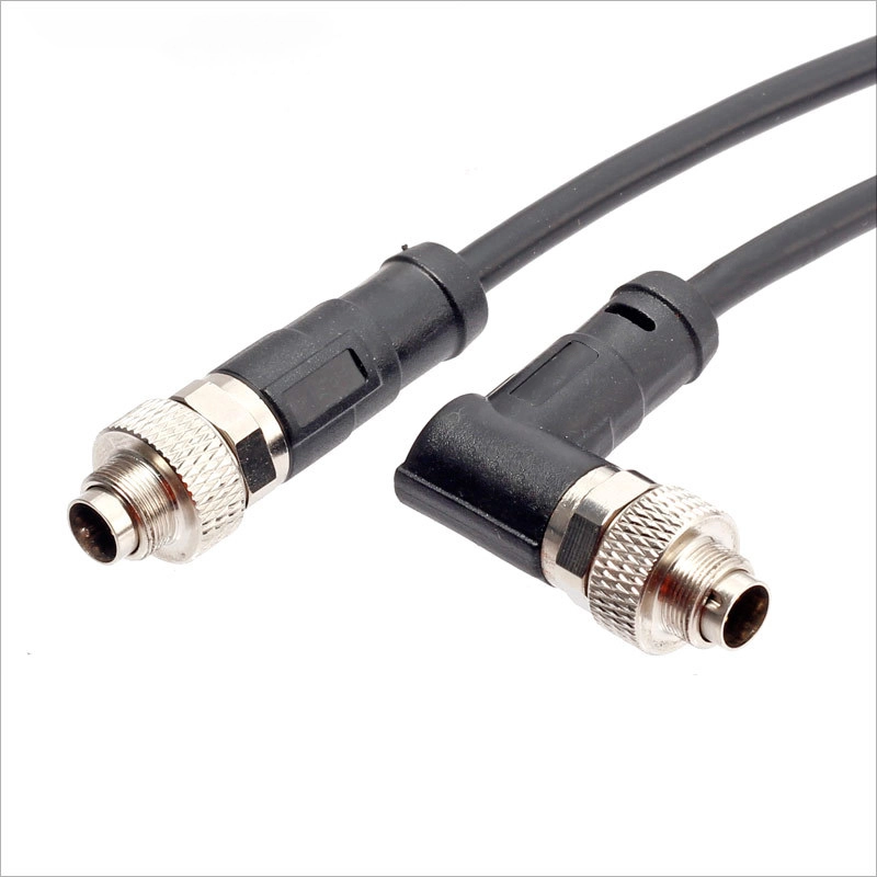 M9 2 3 4 5 6 7 8 male right angle shield pvc cable