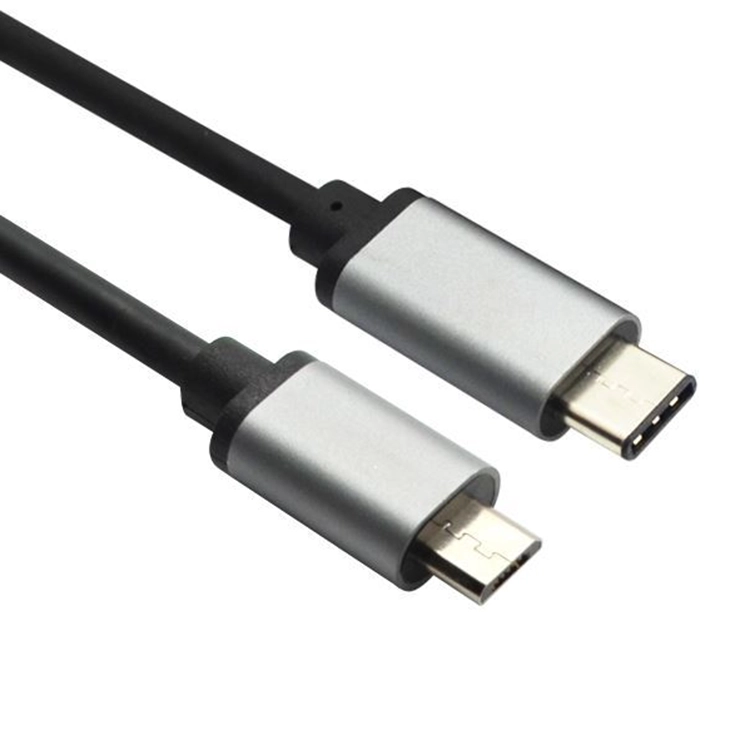 Câble de données USB 2.0 micro usb vers USB type c longueur de câble de chargement en option
