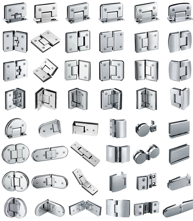 shower hinges and shower clamps