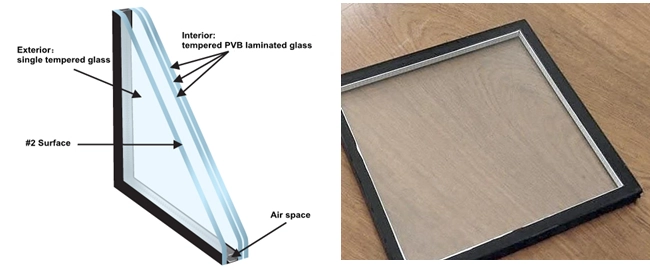 tempered laminated insulated glass