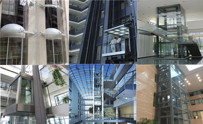 curved tempered elevator glass