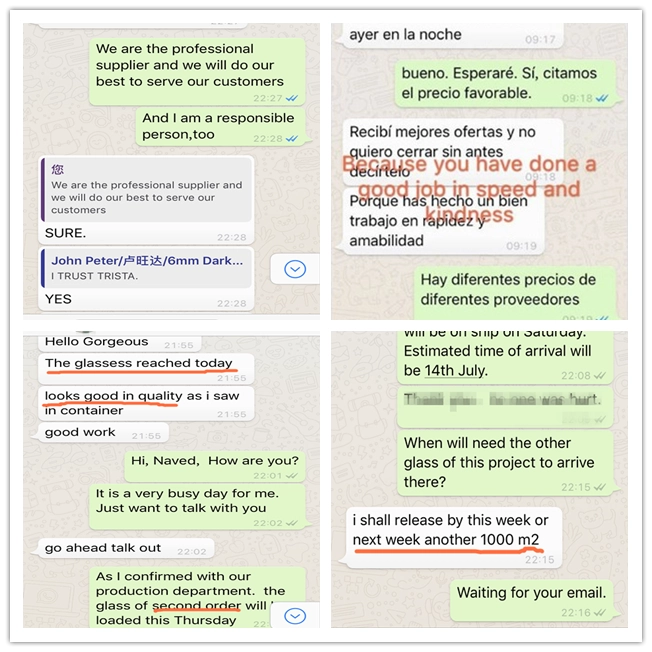 good comments for JIMY Glass