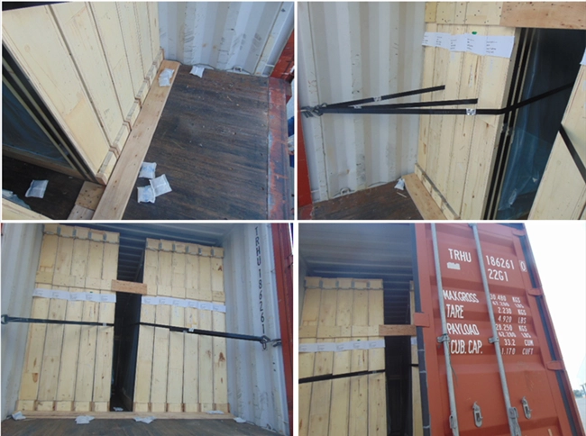 15mm clear float glass loading