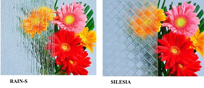 4mm clear flora patterned window glass
