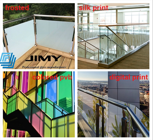 silk print railing glass