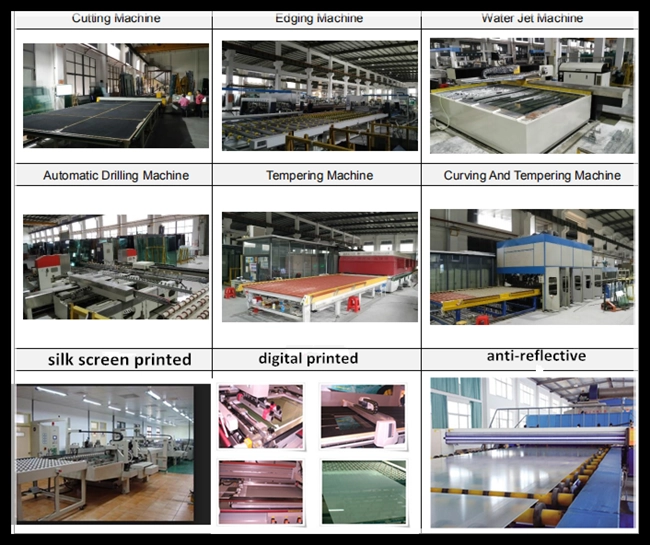 producing shower glass panel