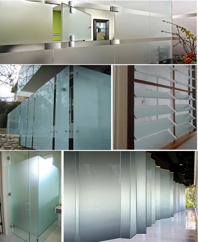 Acid Etched Glass application