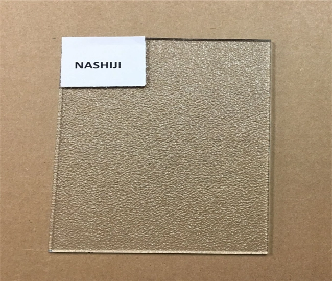 3mm clear Nashiji textured glass price