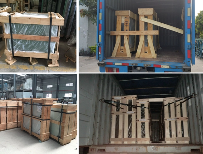 glass tops packing and loading
