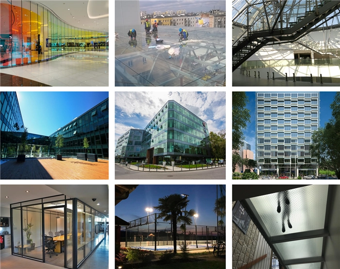 tempered laminated glass usage