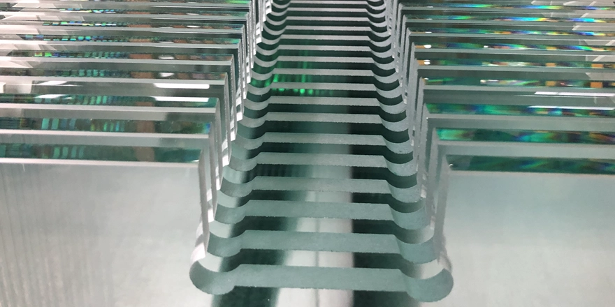 water jet cutting out tempered glass