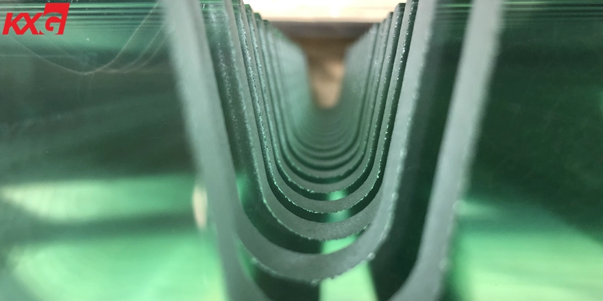 water jet cutting out glass holes shower door glass