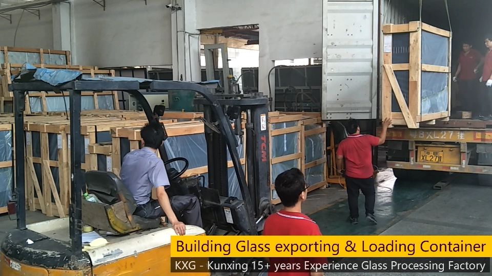 Vidrio de construcción exportando contenedores de carga KXG