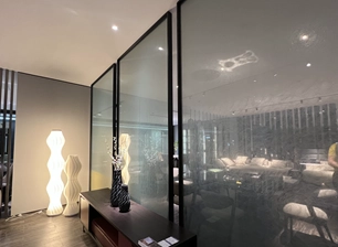 Frosted screen partition