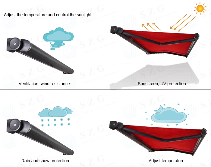 SZG Motorized Full Cassette Awning Canopy