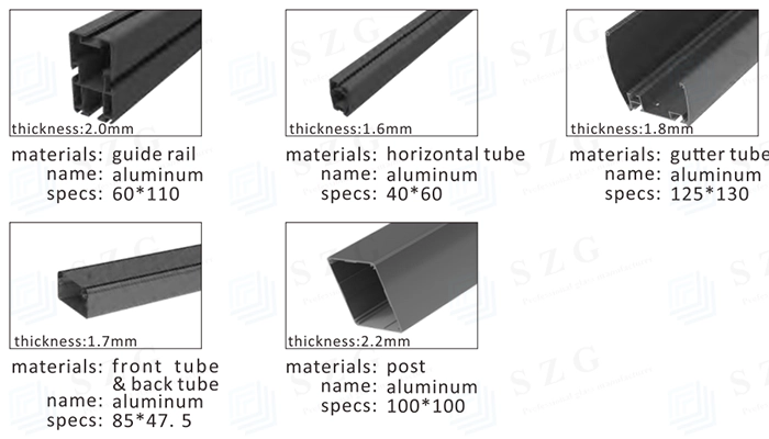 SZG Swimming Pool Retractable Awning Cover