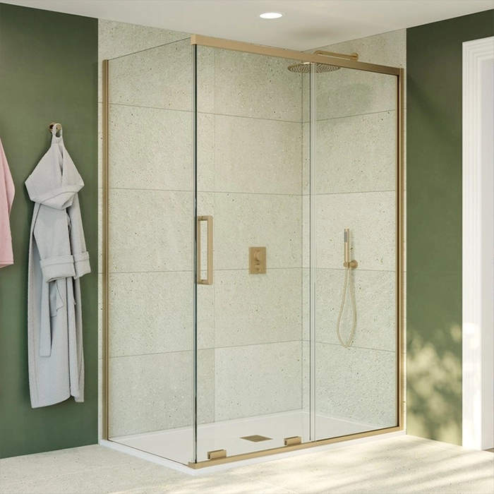 Gabinete de baño de vidrio templado transparente de 6 mm, puerta de ducha de cristal endurecido en seguridad, resistencia de escucha gabinete de ducha de cristal templado