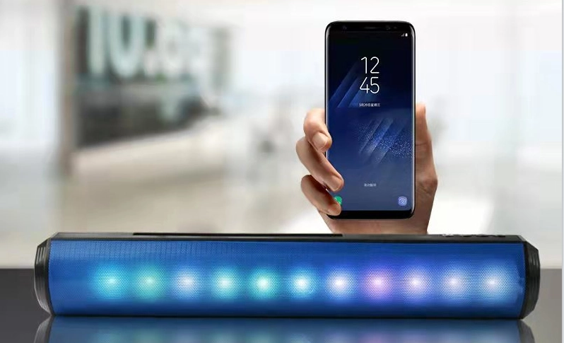 Mini barre de son avec lumière LED