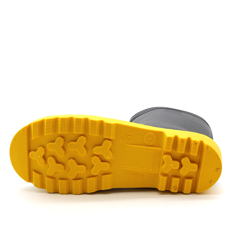 106-4 CE Verificato Anti Slip Waterproof Construction PVC Stivali da pioggia Stivali in acciaio